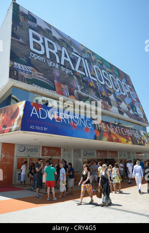 Palais des Festivals et des Congrès, de la Croisette, Cannes, Côte d'Azur, Provence-Alpes-Côte d'Azur, France Banque D'Images