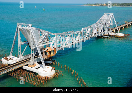 Pont de Pamban Banque D'Images