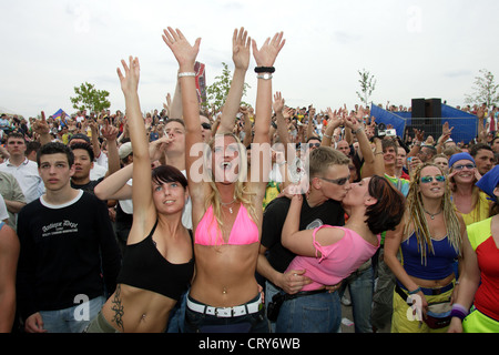 Oberhausen, Festival Techno en amour Banque D'Images