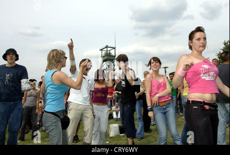 Oberhausen, Festival Techno en amour Banque D'Images