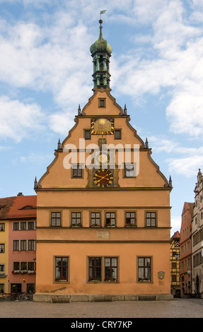 (Ratstrinkstube City Councillors' Tavern), Marktplatz, Rothenburg ob der Tauber, Bavière, Allemagne Banque D'Images