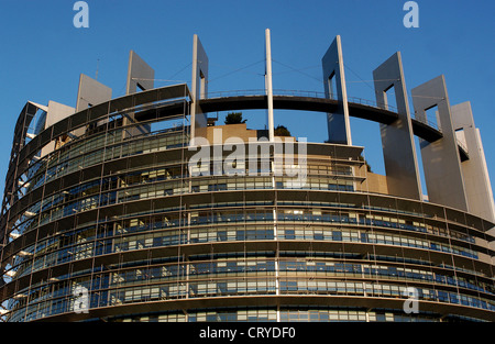 Siège du Parlement européen à Strasbourg Banque D'Images