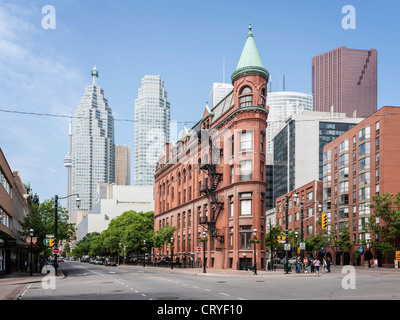 Gooderham & Worts Flatiron building, Toronto Banque D'Images