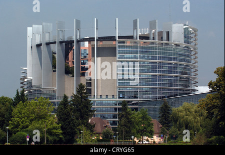 Siège du Parlement européen à Strasbourg Banque D'Images