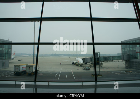 L'aéroport international Beijing Capital T3 Banque D'Images