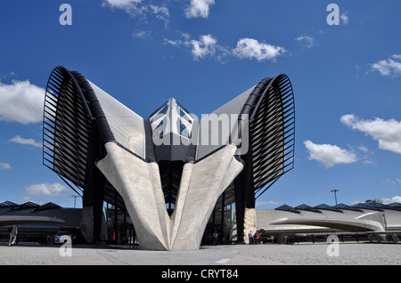 La gare TGV de Saint-Exupéry , gare, Lyon, France Banque D'Images