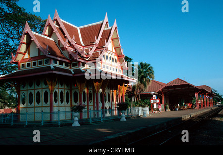 La gare de Hua Hin Banque D'Images