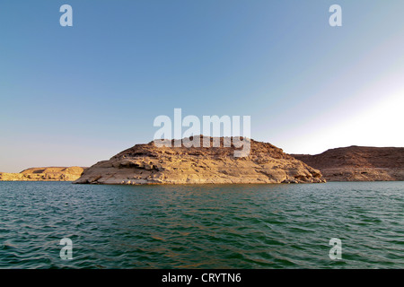 Le lac Nasser en Egypte Abu-Simbel Banque D'Images