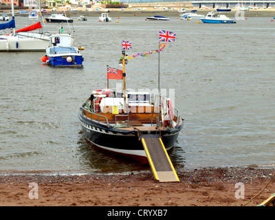 L'Shaldon ferry à Teignmouth, Devon, Angleterre, Royaume-Uni. Banque D'Images