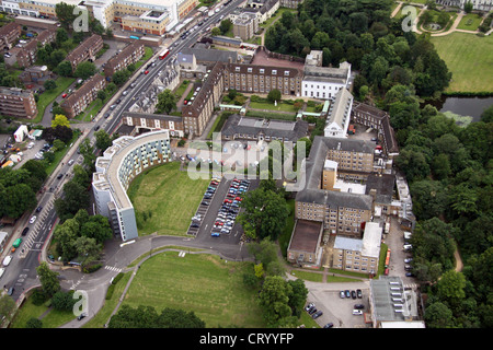 Vue aérienne Digby Stuart College, l'université de Roehampton, Londres SW15 Banque D'Images