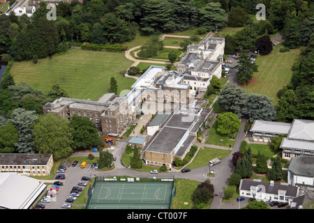 Vue aérienne de Froebel College, l'université de Roehampton, Londres SW15 Banque D'Images