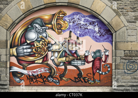 Graffitti Stokes Croft, Bristol Banque D'Images