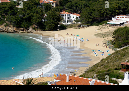 Horsehoe Bay dans la région de arenal d'en castell espagne Minorque Banque D'Images