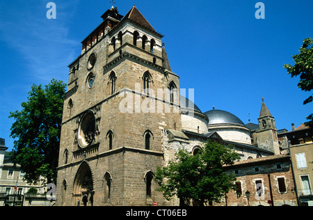 France, Quercy, Cahors, la cathédrale Saint-Etienne, Banque D'Images