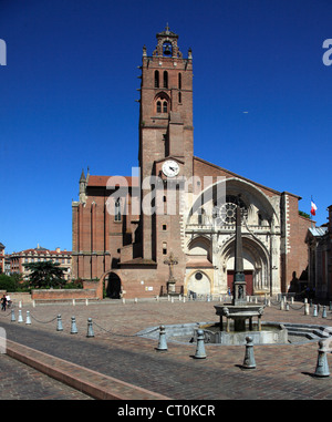 France, Midi-Pyrénées, Toulouse, Cathédrale St-Étienne, Banque D'Images