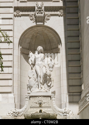 La figure en beauté, Stephen A. Schwarzman Building, NYPL, NYC Banque D'Images