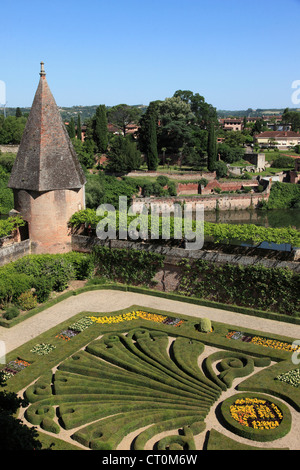 France, Midi-Pyrénées, Albi, Palais de la Berbie, Jardin remarquable, Banque D'Images