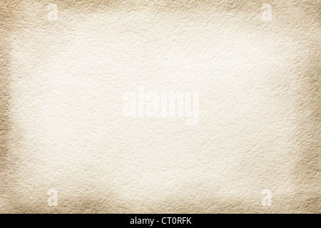 Vieux papier texture avec bords teinté Banque D'Images