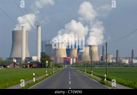 RWE lignite à Niederaußem NRW Banque D'Images