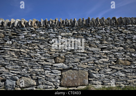 En pierres sèches sur Anglesey au nord du Pays de Galles Banque D'Images