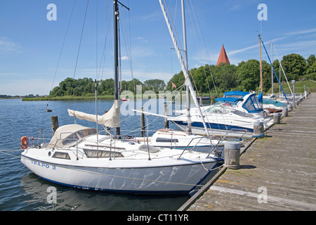 Marina, Kirchdorf, près de l'île de Poel, Wismar, Schleswig-Holstein, Allemagne Banque D'Images