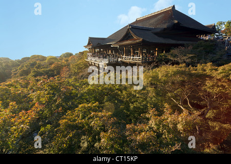 Dera Kiyomizu temple bouddhiste à Kyoto, Japon Banque D'Images