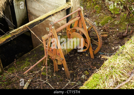 Treuil de rouille près de Otter Ferry. L'Argyll Banque D'Images