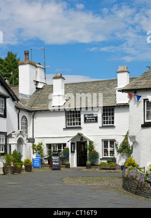 Le village de Hawkshead, Parc National de Lake District, Cumbria, Angleterre, Royaume-Uni Banque D'Images