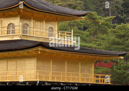 Temple Kinkakuji, le pavillon d'Or à Kyoto, Japon Banque D'Images