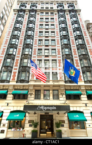 Algonquin Hotel à Manhattan, New York City, USA. Banque D'Images