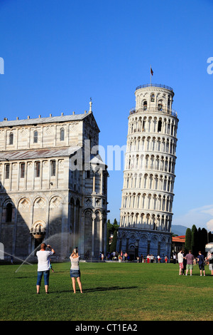 Duomo de Pise et la Tour de Pise, Pise, Italie Banque D'Images