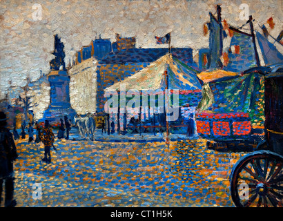 Place Clichy 1889 Paul Signac 1863 - 1935 France Banque D'Images