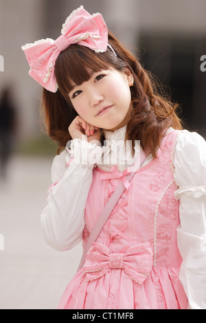 Portrait de sweet lolita cosplay japonais Banque D'Images