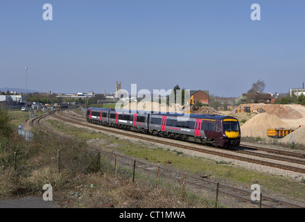 AXC Cross country 170109 chefs nord grâce à Simpson Bay Junction, Gloucester, le 29/03/12 avec un service de Cardiff - Nottingham. Banque D'Images