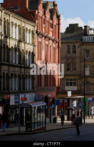 Le bâtiment d'assurance Prudential, Sunbridge road, Bradford, 1895 ; construit maintenant une branche de la Co-operative Bank. Banque D'Images