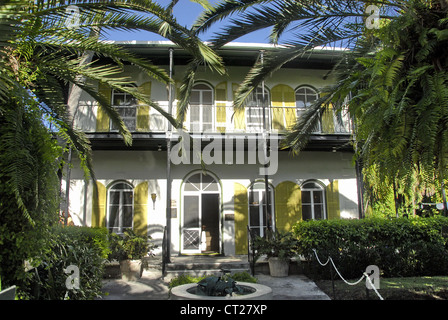 Maison d'Ernest Hemingway à Key West, comté de Monroe, en Floride, USA Banque D'Images