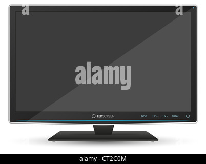 Illustration de faux plat moderne sur fond blanc Banque D'Images