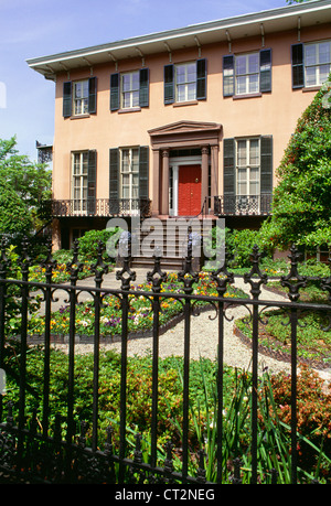 Andrew Low House, Lafayette Square, quartier historique, Savannah, Géorgie, années 1990 Banque D'Images