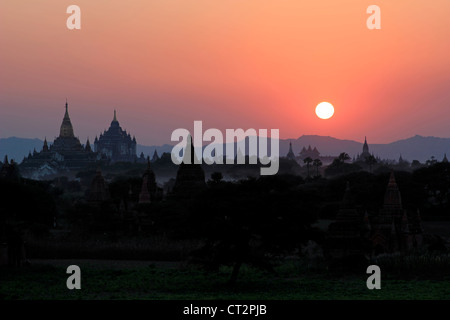 Reste de la journée sur la plaine de temples | Bagan (Pagan) Banque D'Images