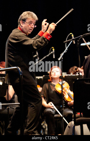 L'Orchestre symphonique de Budafoki Dohnanyi effectuer sur concert à Margitsziget Budapest Juin 8, 2012 à Budapest, Hongrie. Conductor : Banque D'Images