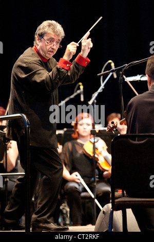 L'Orchestre symphonique de Budafoki Dohnanyi effectuer sur concert à Margitsziget Budapest Juin 8, 2012 à Budapest, Hongrie. Conductor : Banque D'Images