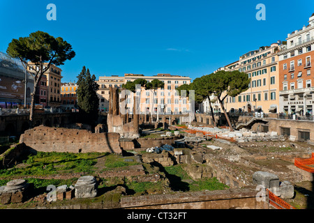 Un temple circulaire, Salon Sacra Argentine, largo Torre Argentina, Rome, Latium, Italie, Europe Banque D'Images