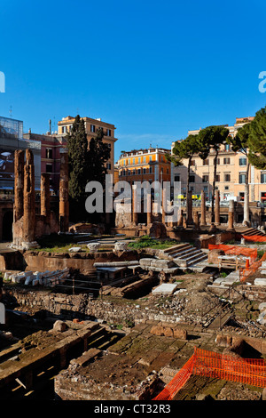 Un temple circulaire, Salon Sacra Argentine, largo Torre Argentina, Rome, Latium, Italie, Europe Banque D'Images