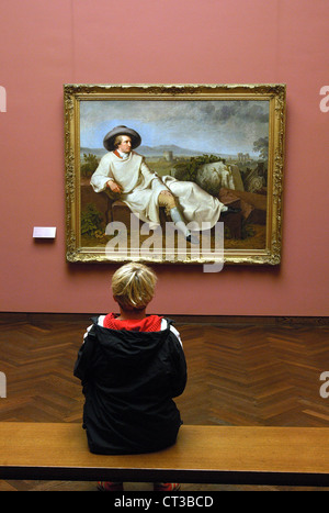 Portrait de Johann Wolfgang von Goethe dans Musée Staedel Banque D'Images