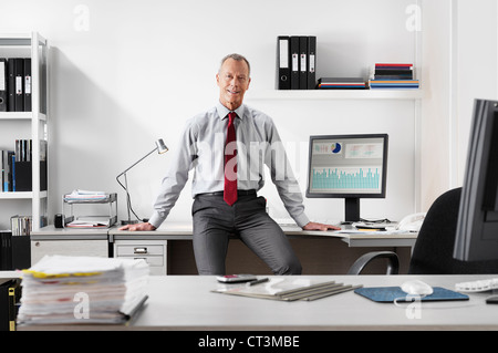 Businessman standing in office