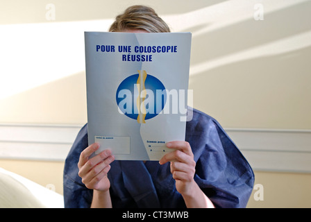 Examen du côlon, l'ENDOSCOPIE Banque D'Images