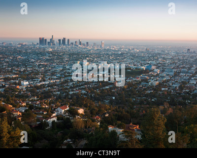 Vue aérienne de Los Angeles Banque D'Images