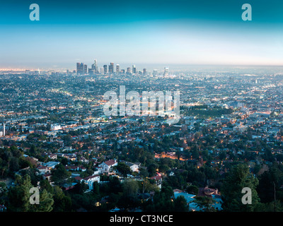 Vue aérienne de Los Angeles Banque D'Images