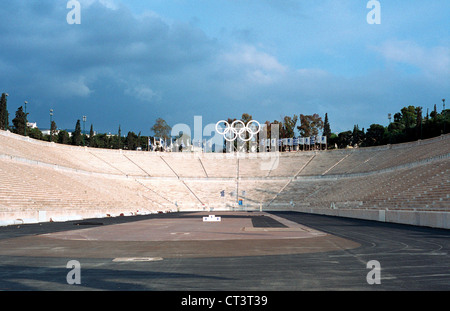 Athènes, le Stade Panathénaïque d'Athènes Banque D'Images