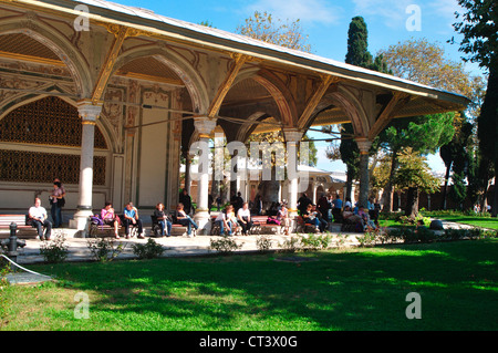 La Turquie, Istanbul, Topkapi, le Palais, la salle de l'Impérial Banque D'Images